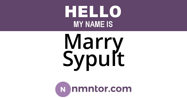 Marry Sypult