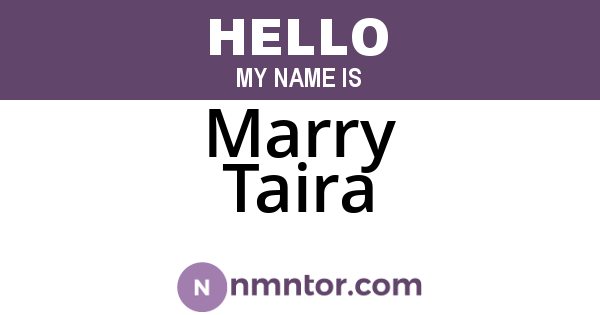 Marry Taira