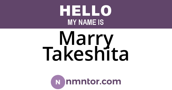 Marry Takeshita