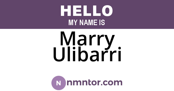 Marry Ulibarri