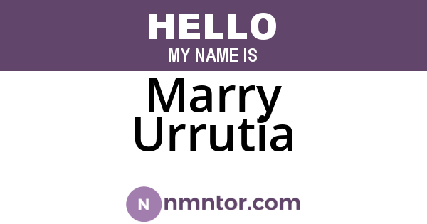 Marry Urrutia