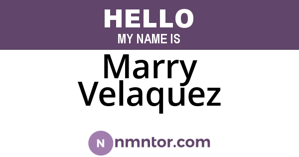 Marry Velaquez