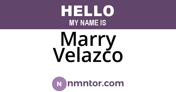 Marry Velazco