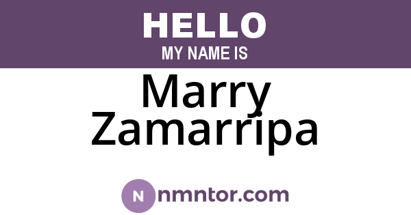 Marry Zamarripa
