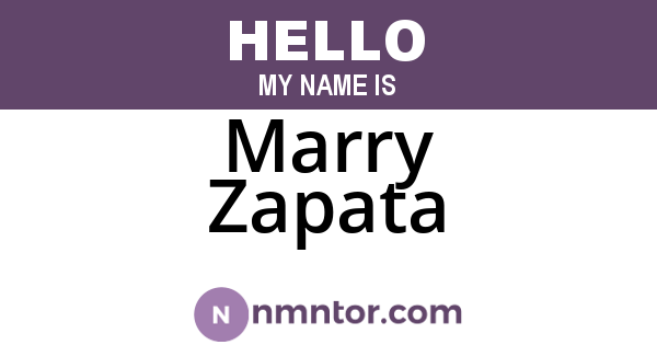 Marry Zapata
