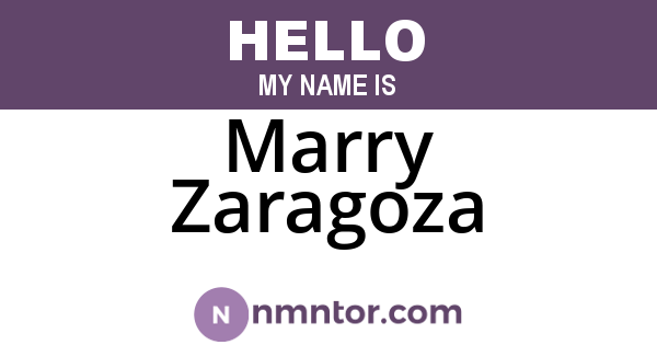 Marry Zaragoza