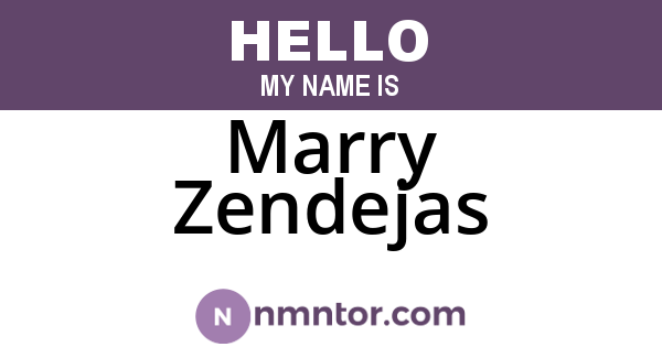Marry Zendejas