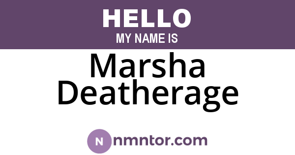 Marsha Deatherage