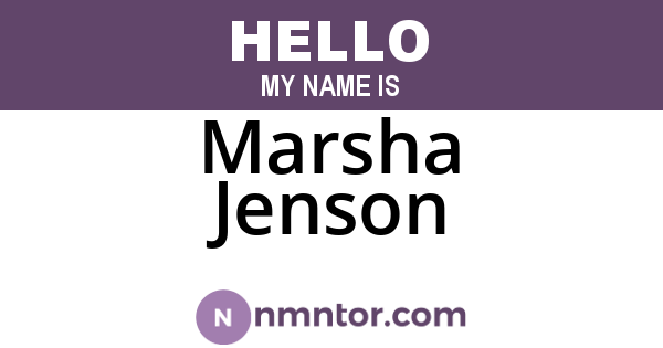 Marsha Jenson