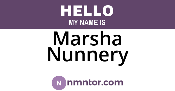 Marsha Nunnery