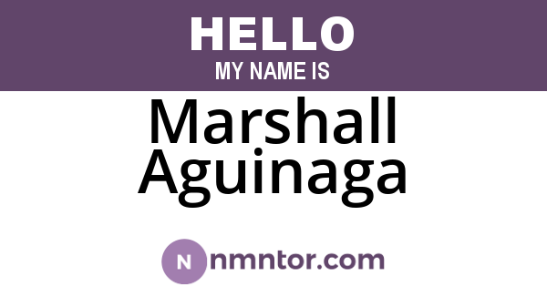 Marshall Aguinaga
