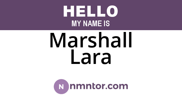 Marshall Lara