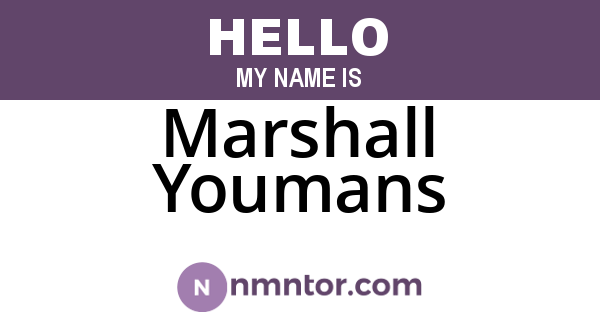 Marshall Youmans
