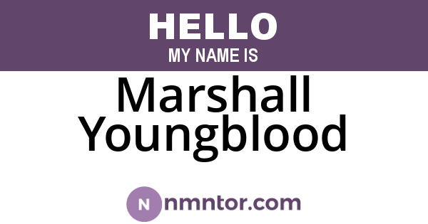 Marshall Youngblood