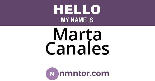 Marta Canales