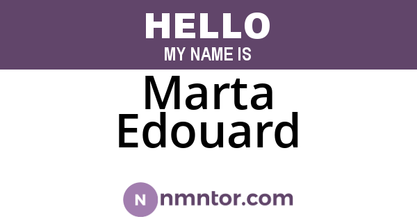 Marta Edouard