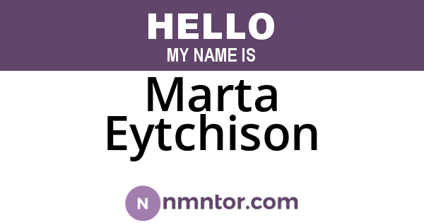 Marta Eytchison