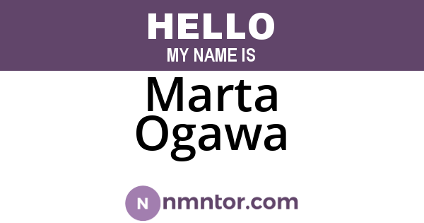 Marta Ogawa