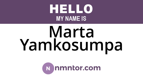 Marta Yamkosumpa