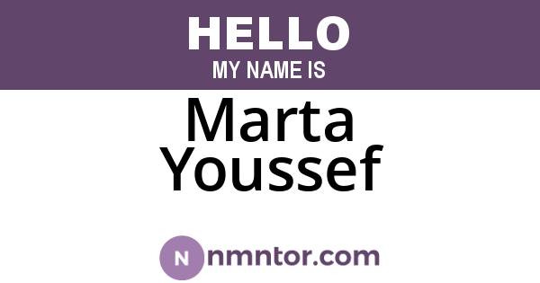 Marta Youssef