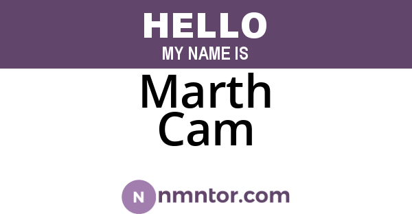 Marth Cam