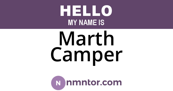 Marth Camper