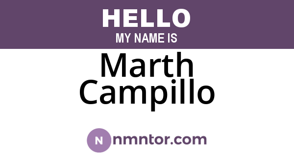 Marth Campillo
