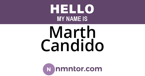 Marth Candido