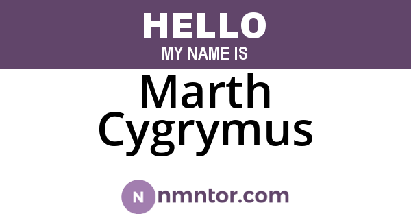 Marth Cygrymus
