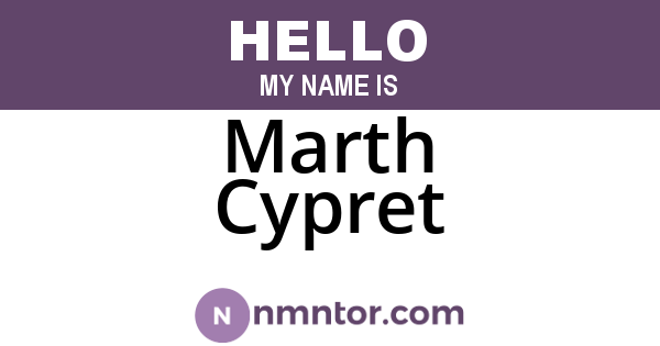 Marth Cypret