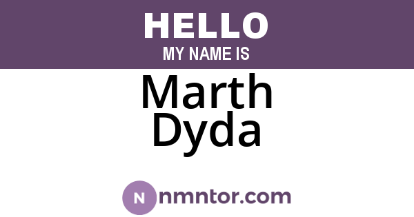 Marth Dyda