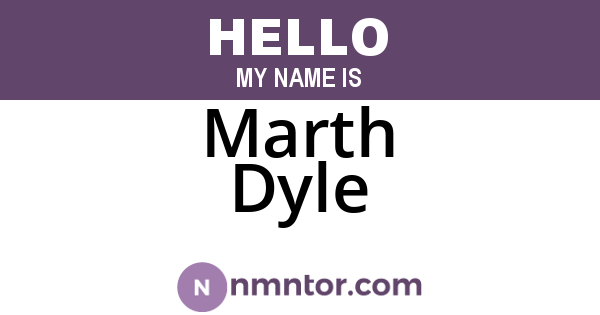 Marth Dyle