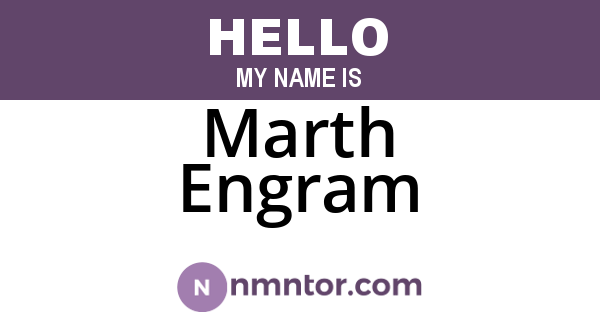 Marth Engram