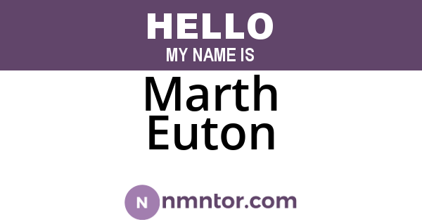 Marth Euton