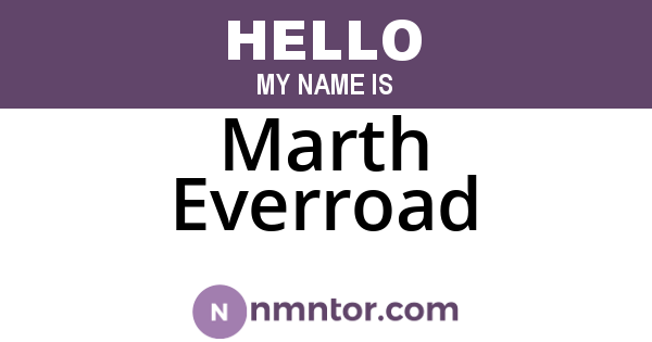Marth Everroad