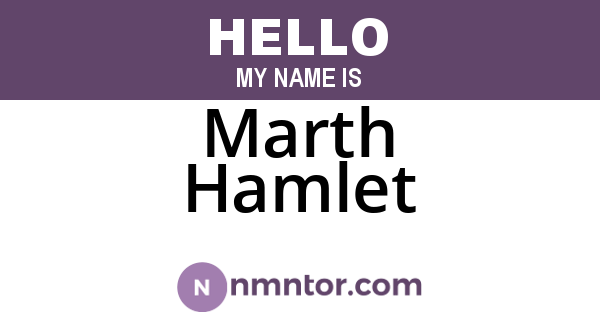 Marth Hamlet