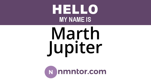 Marth Jupiter