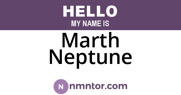 Marth Neptune