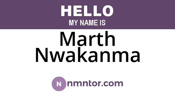 Marth Nwakanma