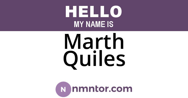 Marth Quiles
