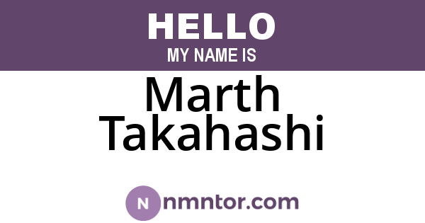 Marth Takahashi