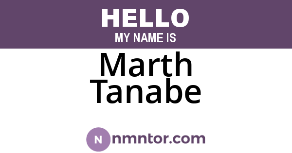 Marth Tanabe