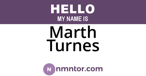 Marth Turnes