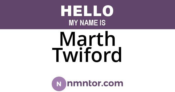 Marth Twiford