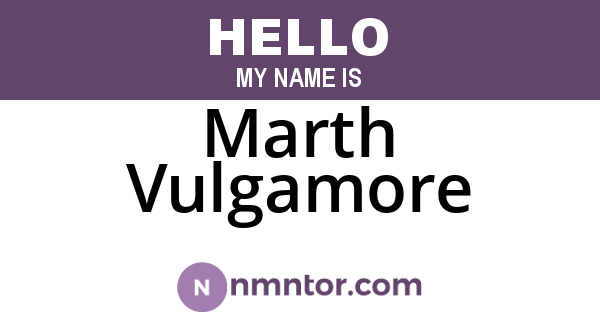 Marth Vulgamore