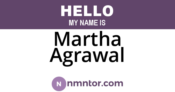 Martha Agrawal