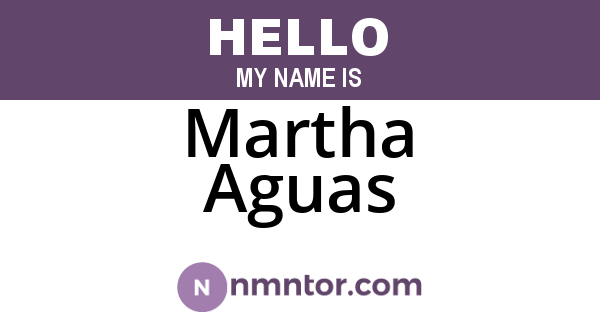 Martha Aguas