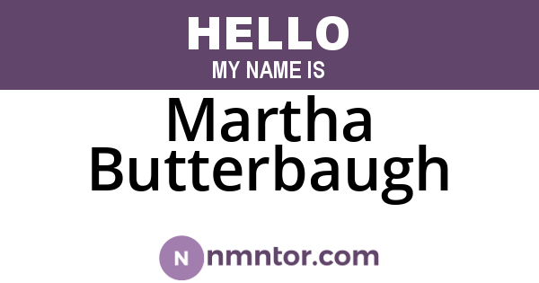 Martha Butterbaugh