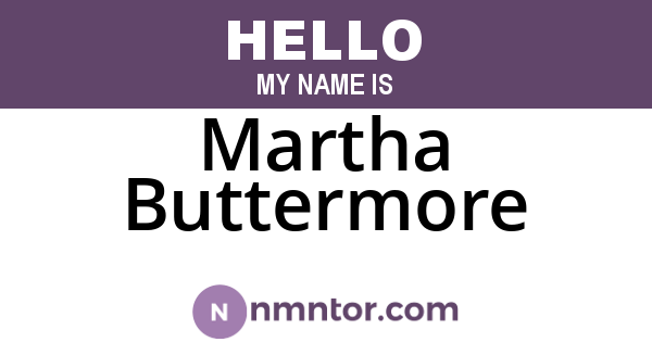 Martha Buttermore
