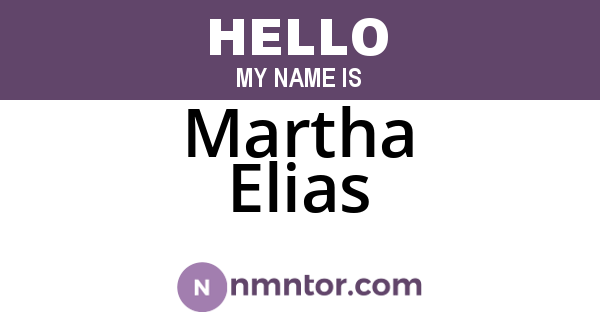 Martha Elias
